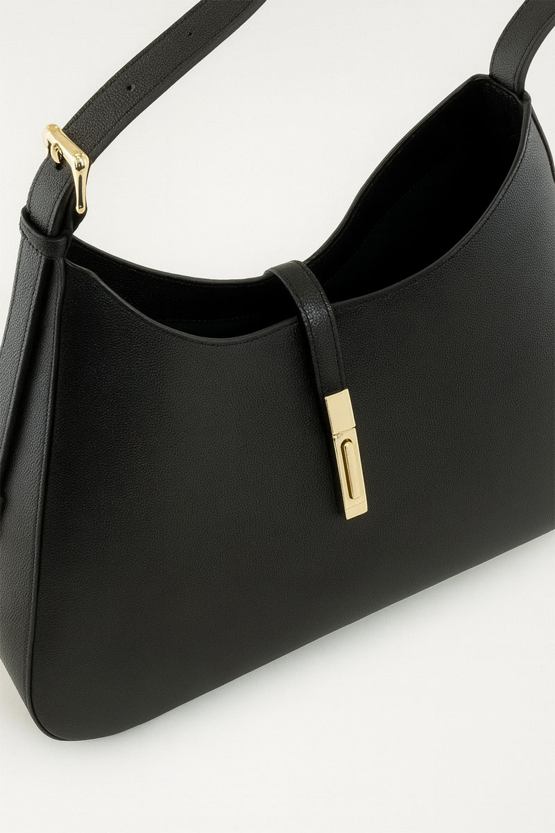 Black Gold Clip Women's Bag