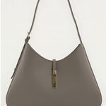 Dark Gray Gold Clip Women's Bag