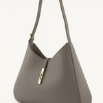 Dark Gray Gold Clip Women's Bag