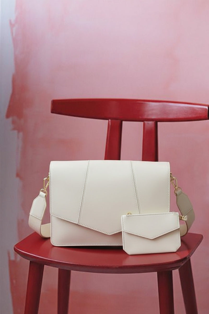 Ecru Wallet Detailed Women's Bag