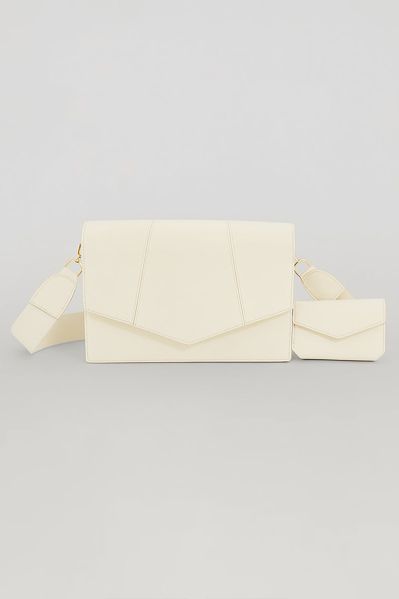 Ecru Wallet Detailed Women's Bag