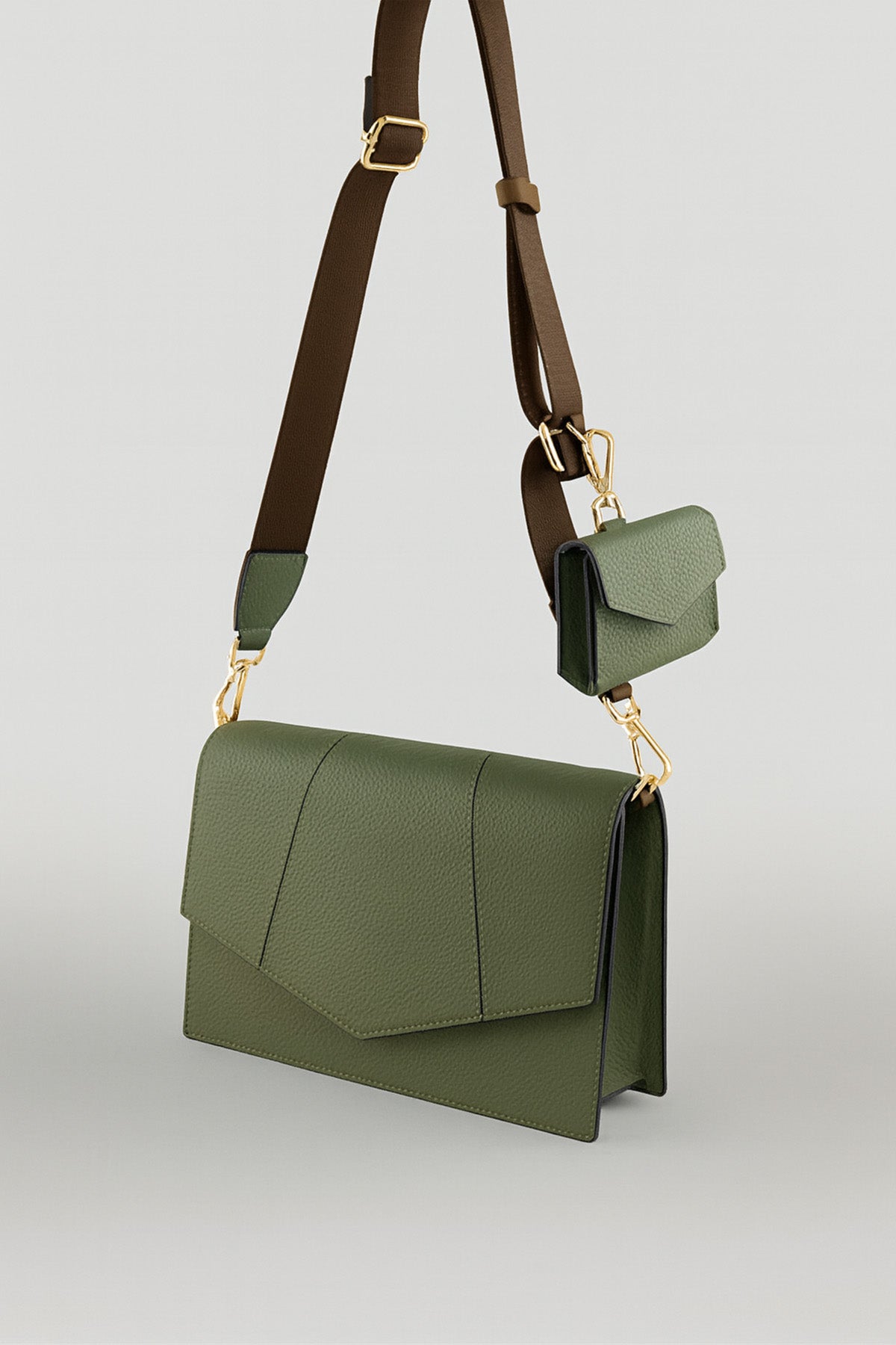 Green Wallet Detailed Women's Bag