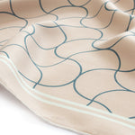 Powder Wave Patterned Silk Scarf
