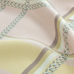 Powder Chain Pattern Silk Scarf