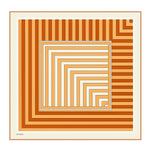 Tile Geometric Striped Silk Scarf