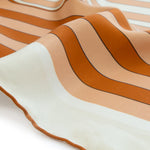 Tile Geometric Striped Silk Scarf