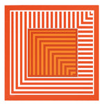 Red Striped Silk Scarf