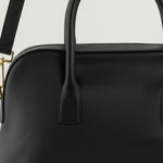 Black Double Handle Hand and Shoulder Bag
