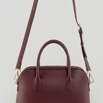 Burgundy Double Handle Handbag and Shoulder Bag
