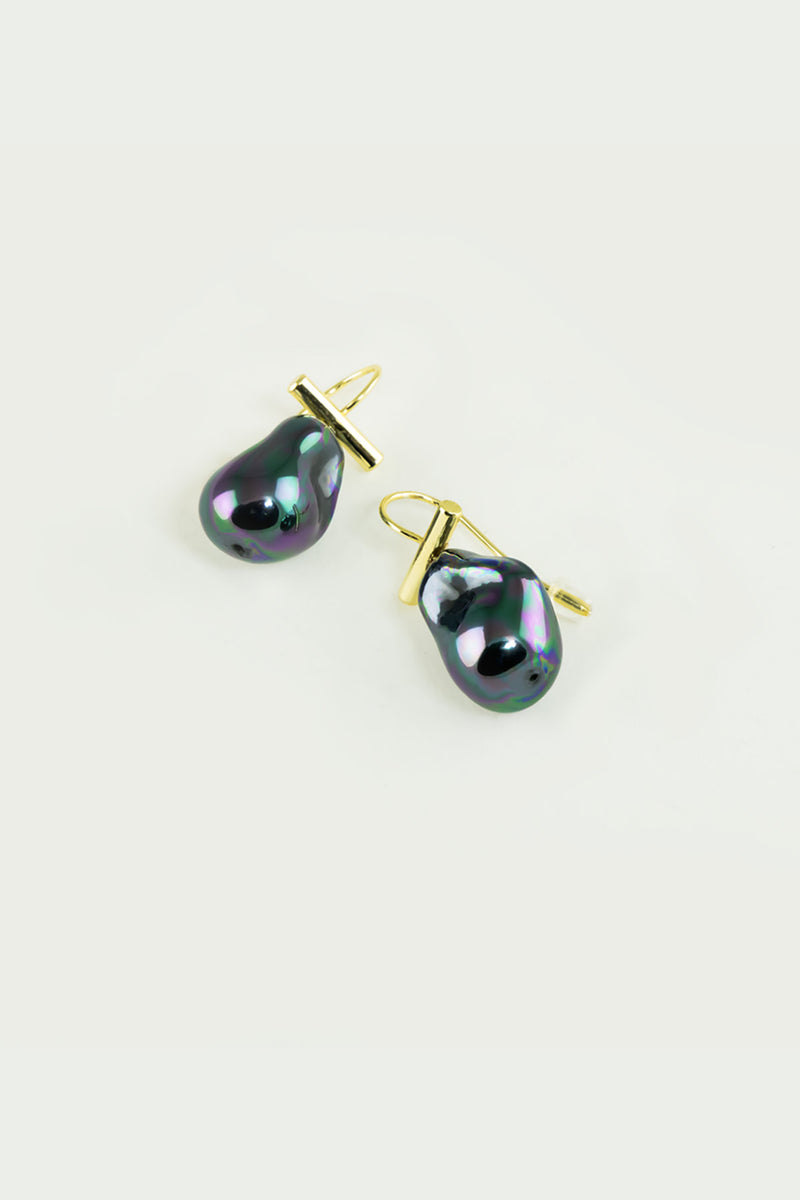 Multicolor Reflective Baroque Earrings