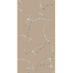 Light Brown Chain Motif Silk Shawl