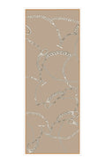 Light Brown Chain Motif Silk Shawl