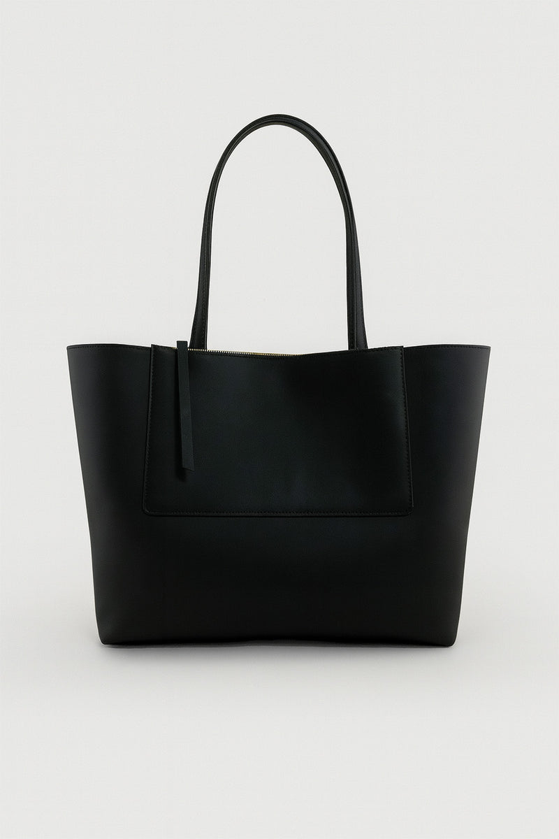 Women's Bag with Black Zipper Detail