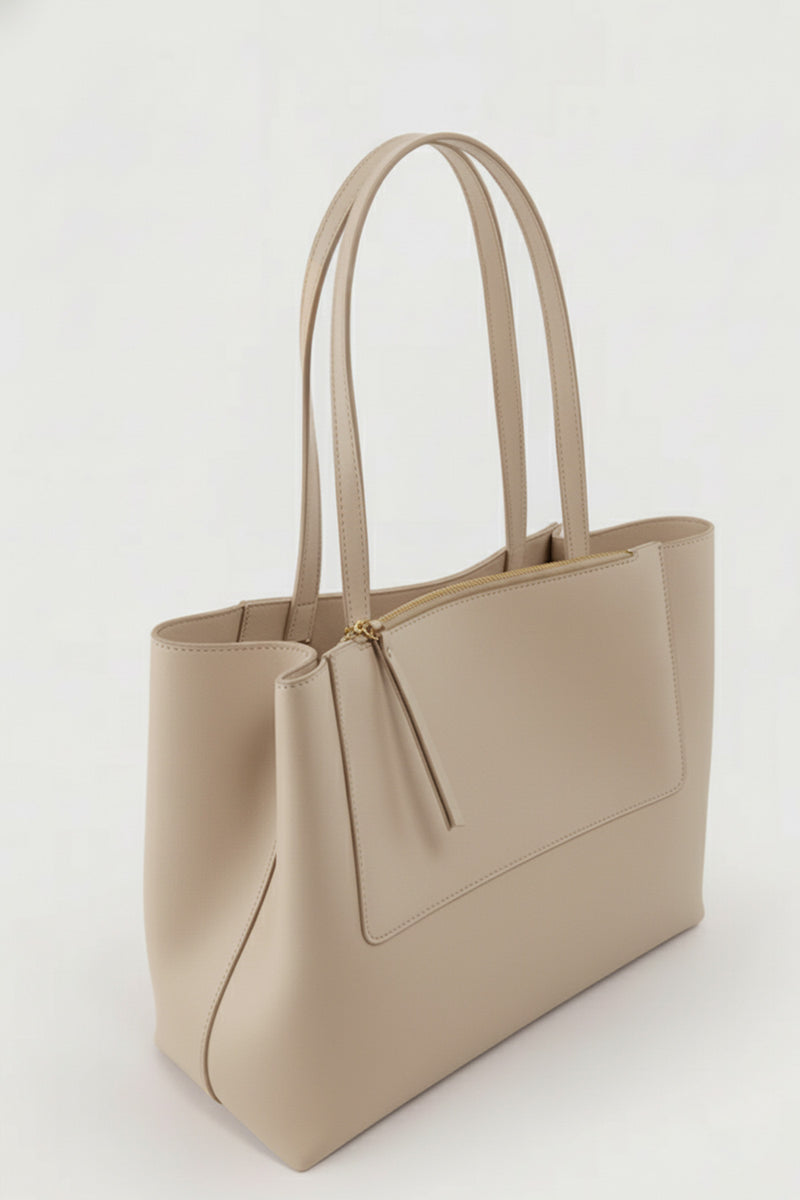 Women's Bag with Mink Zipper Detail