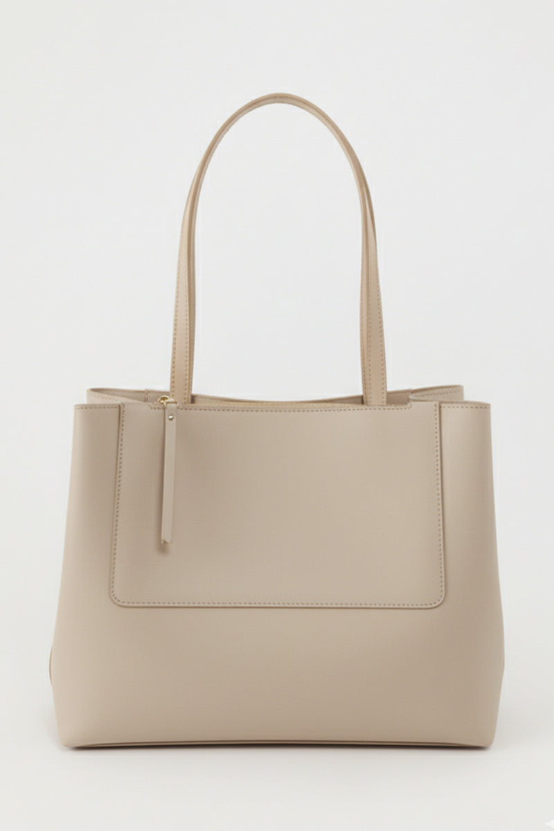Women's Bag with Mink Zipper Detail