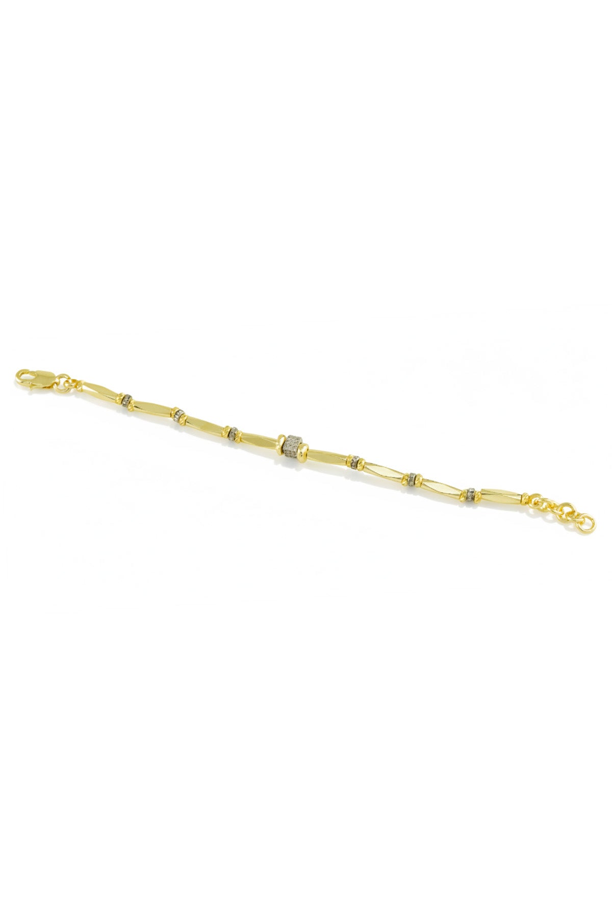 Gold Zircon Stone Detailed Bracelet