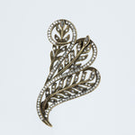 Zircon Stone Embellished Vintage Brooch