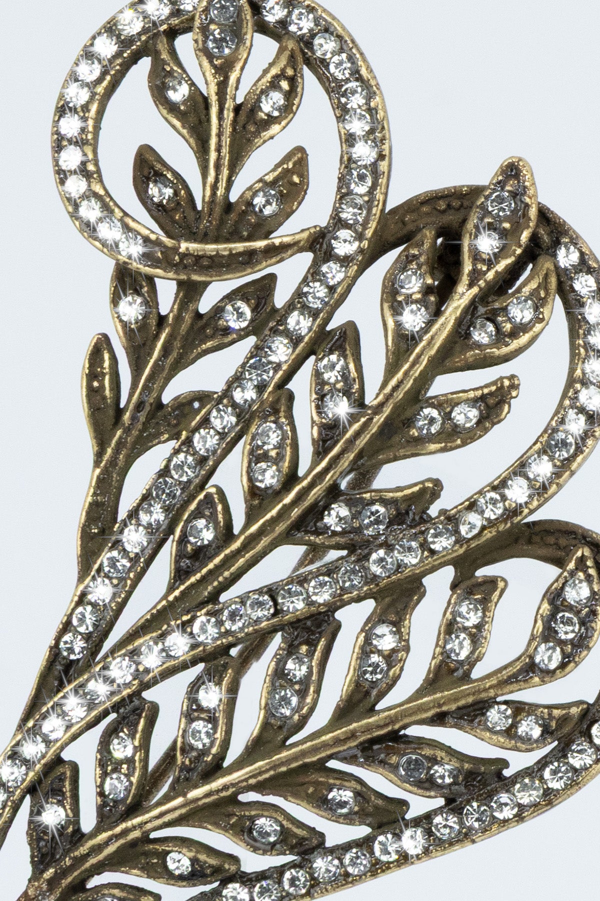 Zircon Stone Embellished Vintage Brooch