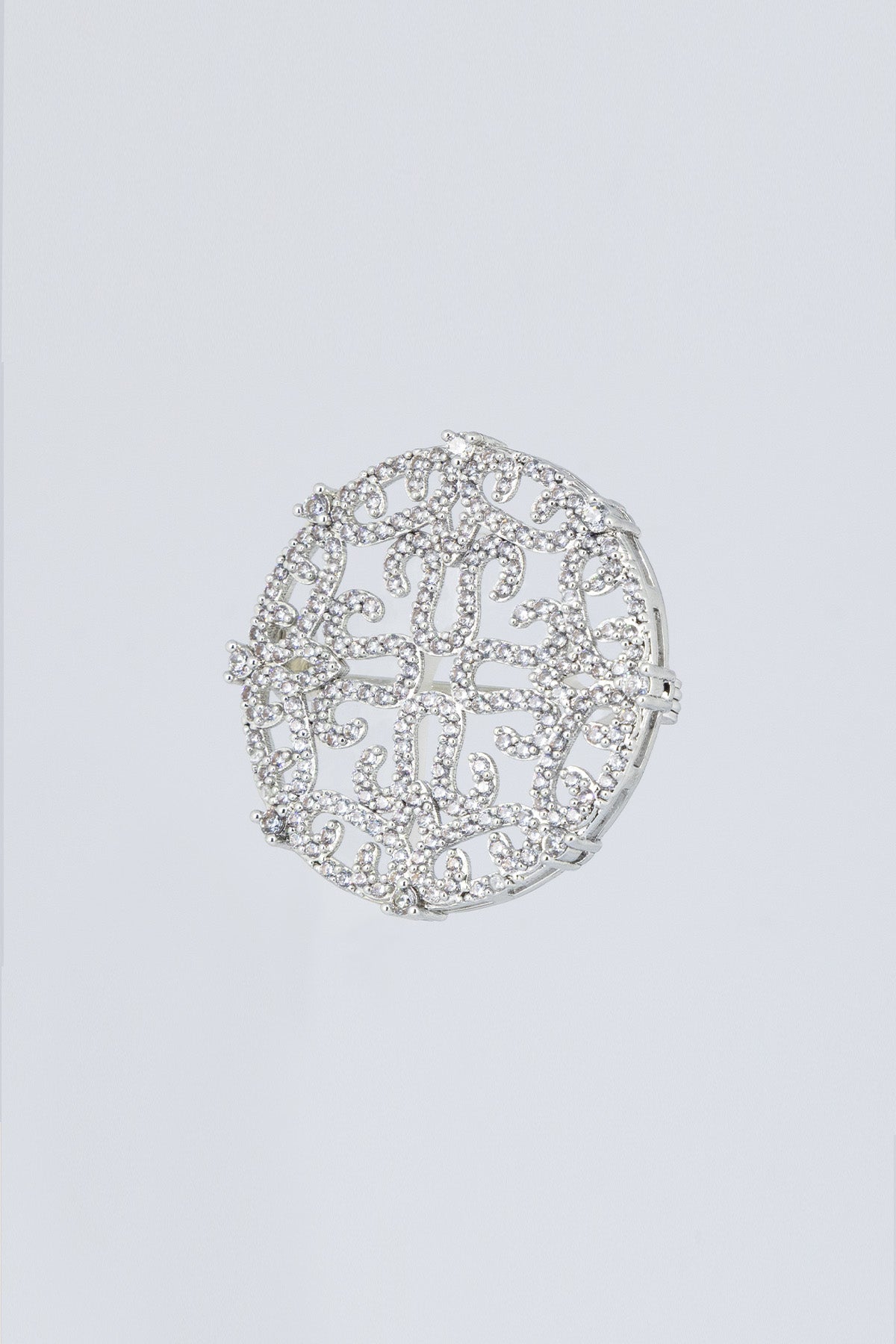 Silver Emma Brooch