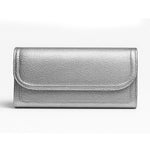 Silver Clasp Leather Women's Wallet