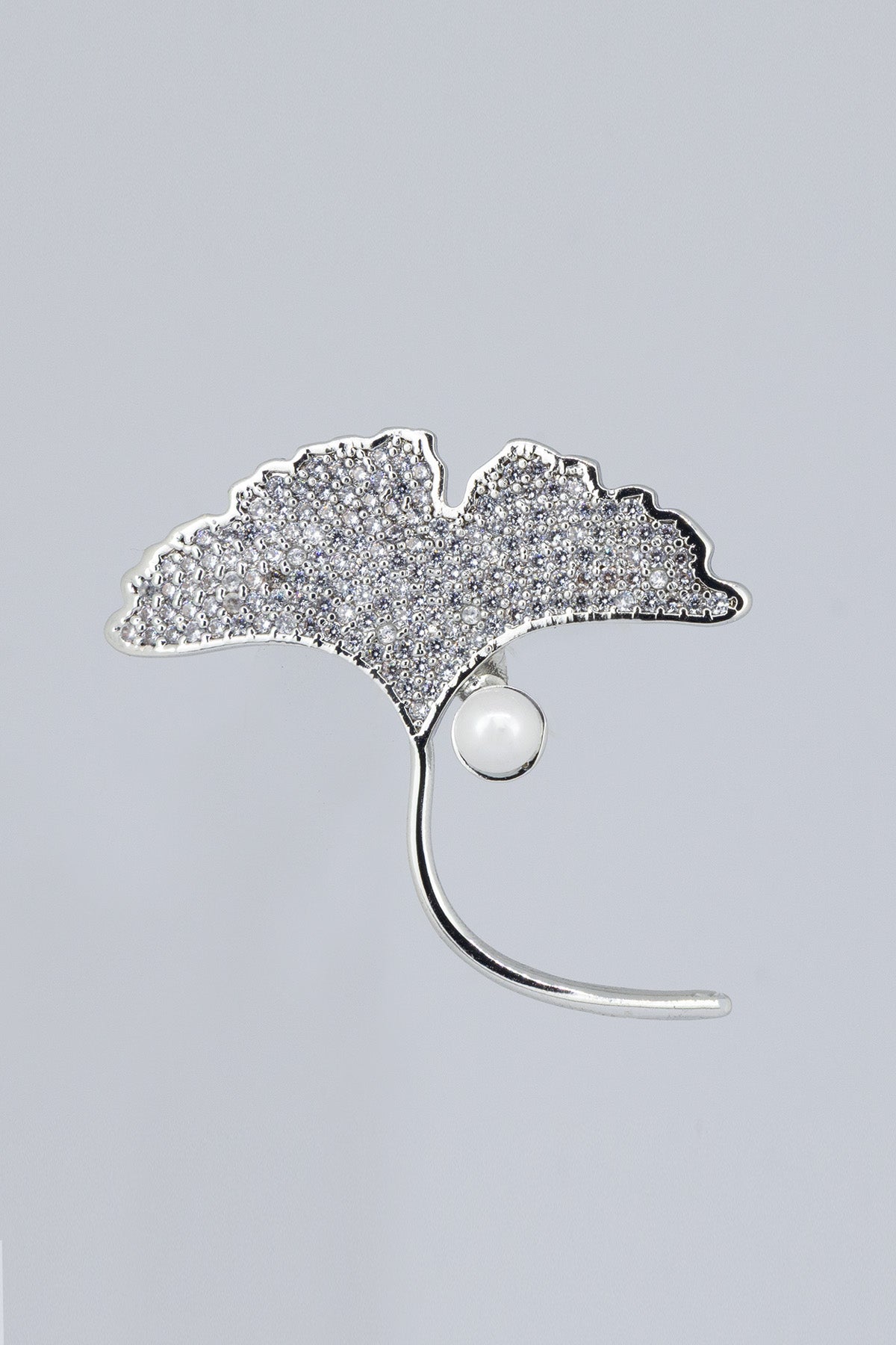 SILVER DOLLY BROOCH