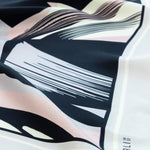 Purple Pink Abstract Patterned Silk Scarf