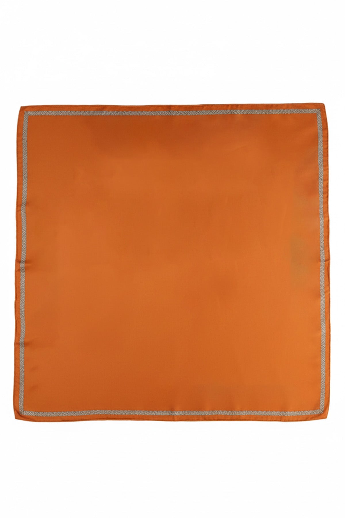 Silk Scarf with Tile Edge Geometric Pattern