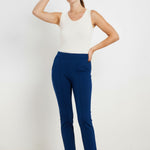 Navy Blue Stitching Women's Pants