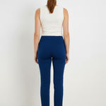 Navy Blue Stitching Women's Pants