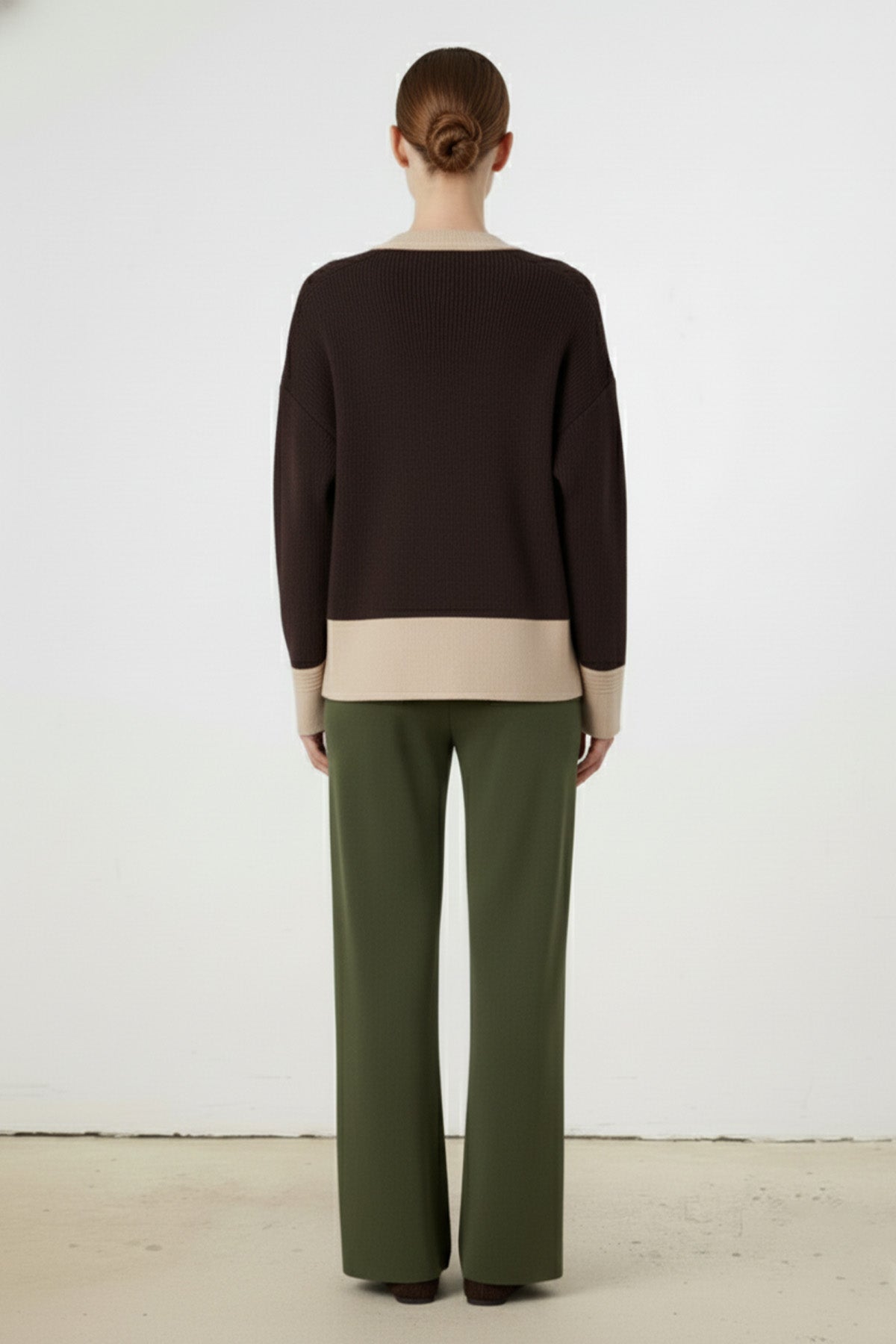 Green Pocket Detailed Zipper Women's Pants