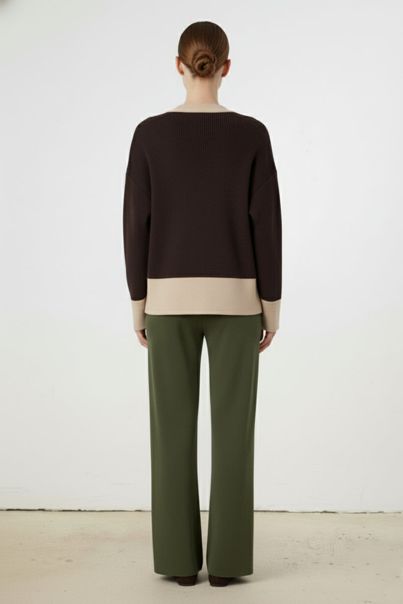 Green Pocket Detailed Zipper Women's Pants