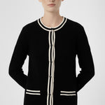 Black and White Striped Women's Jacket