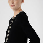 Black and White Striped Women's Jacket