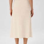 Ecru Mesh Midi Skirt