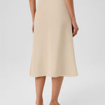 Light Beige Mesh Midi Skirt