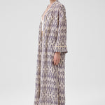 Stone Navy Ethnic Patterned Women's Kaftan