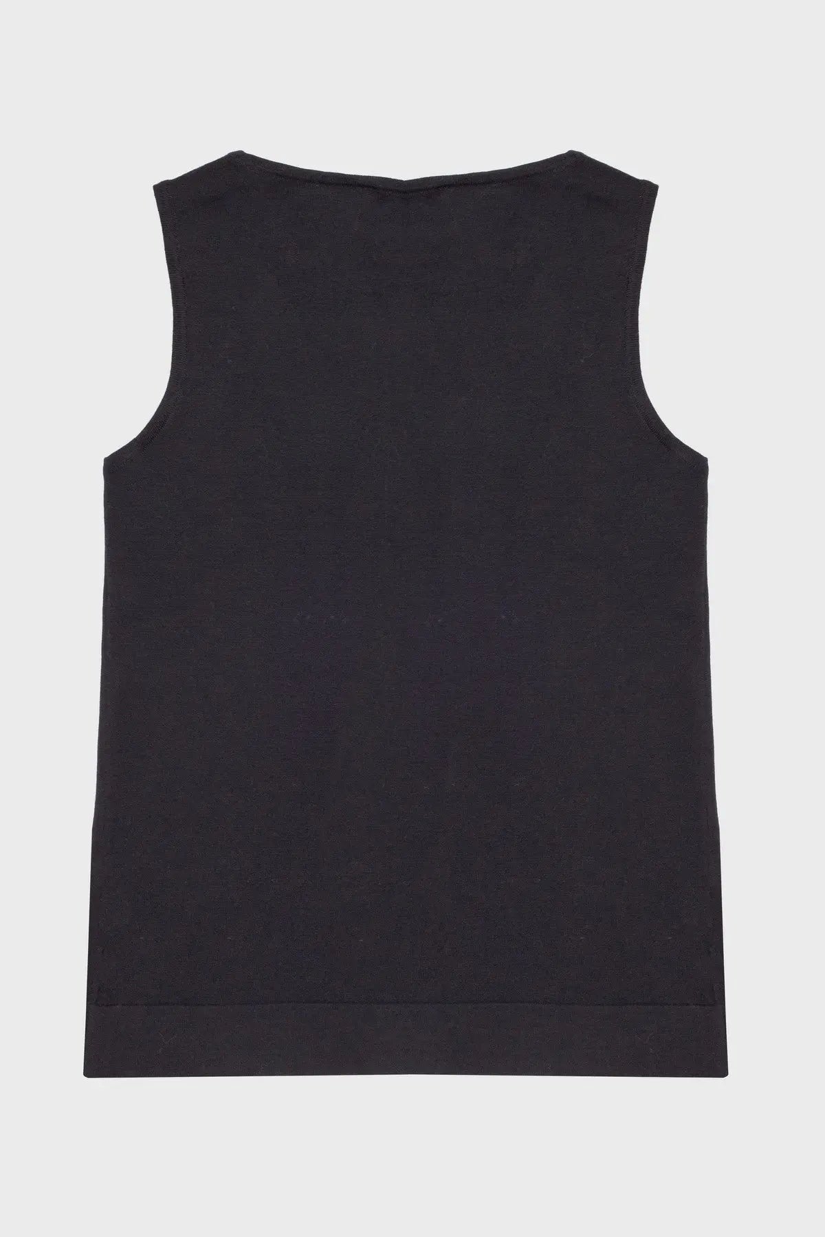 Black Thick Strap Knit Women's Athletic Shirt Triko Mısırlı