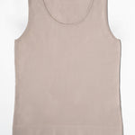 Camel Thick-Striped Knit Women's Tank Top