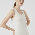 Ecru Thick-Strap Knit Women's Tank Top