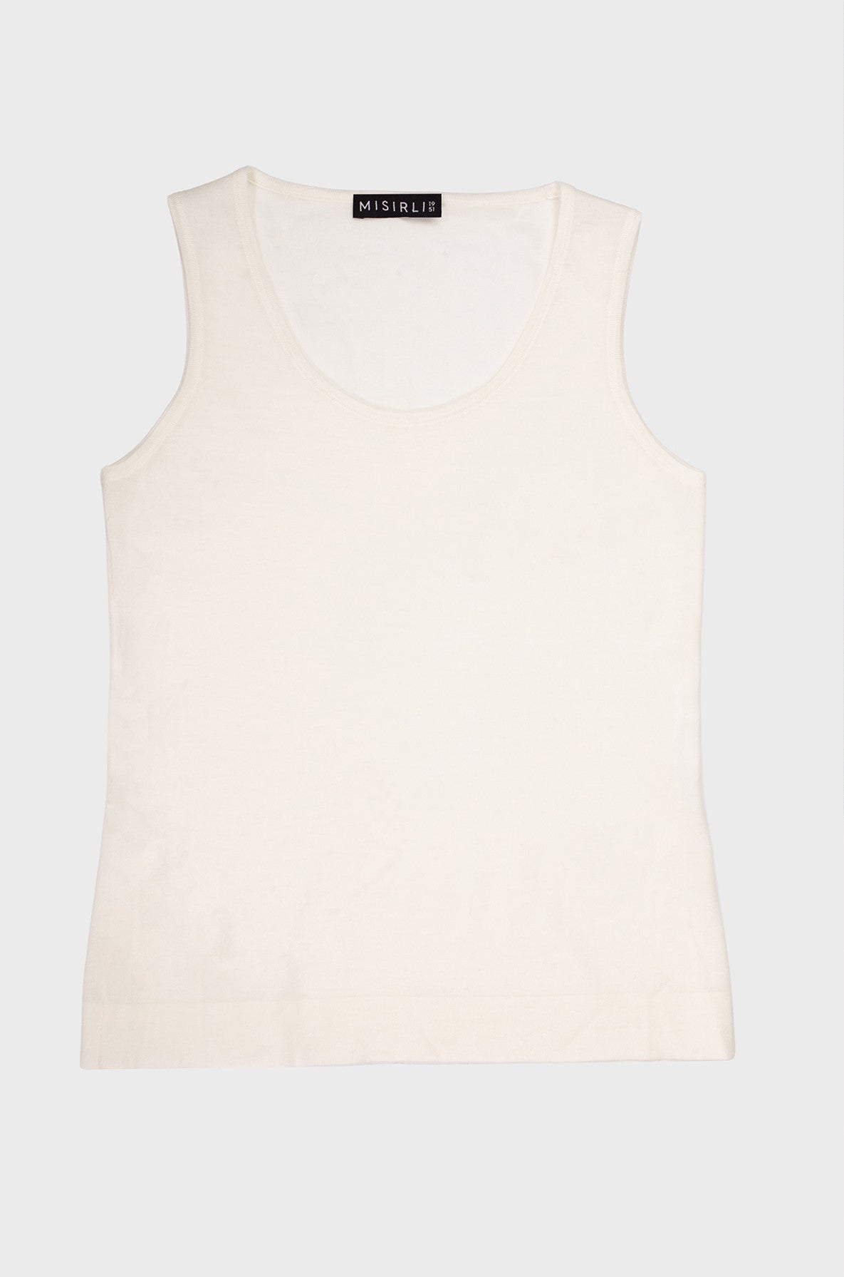 Ecru Thick-Strap Knit Women's Tank Top