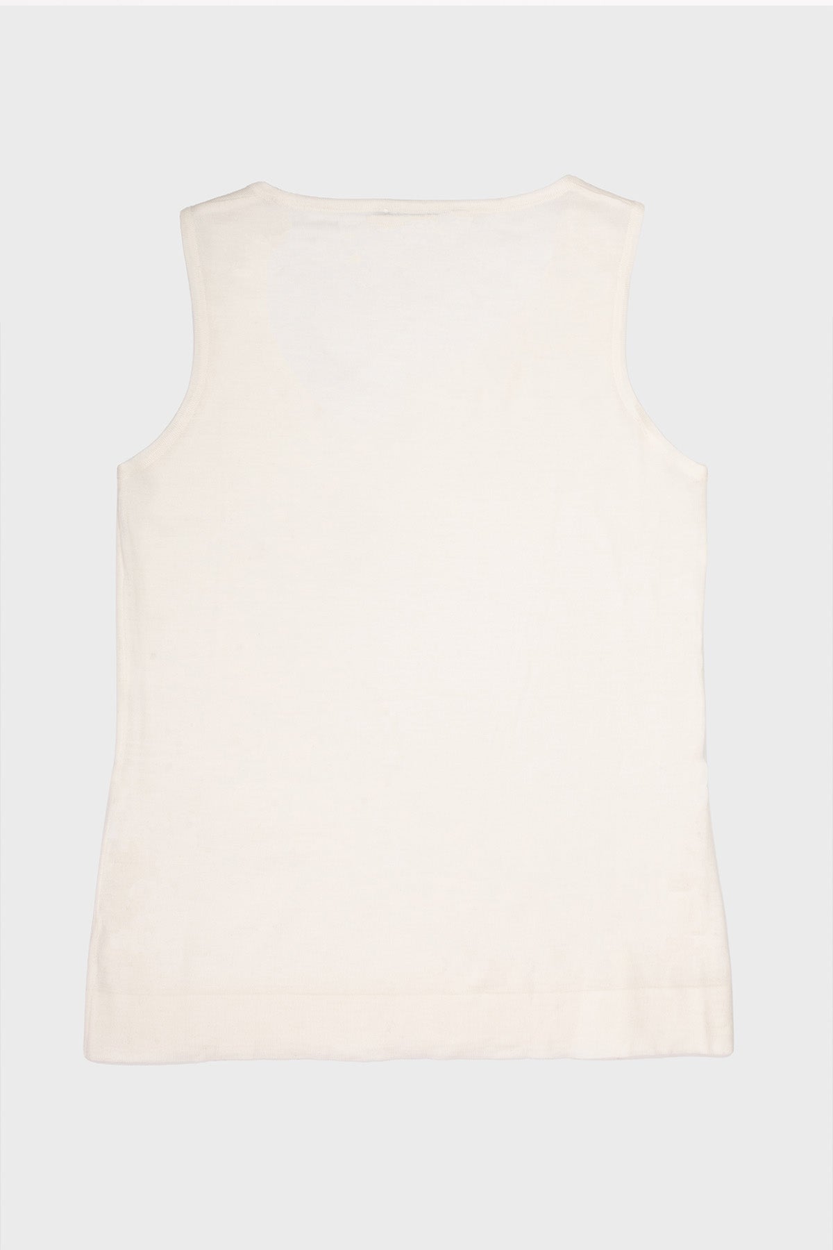 Ecru Thick-Strap Knit Women's Tank Top