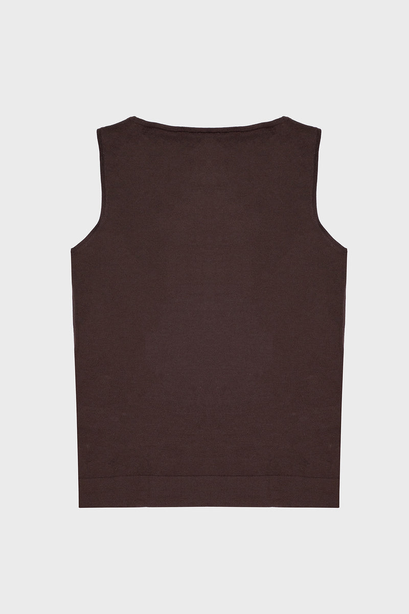 Bitter Coffee Thick-Striped Knit Women's Athletic Shirt