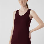 Plum Thick Strap Knit Women's Sports Bra