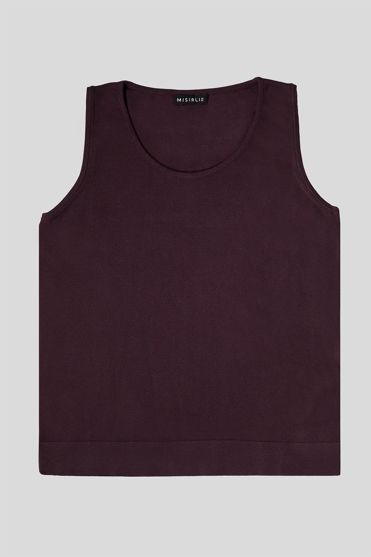 Plum Thick Strap Knit Women's Sports Bra