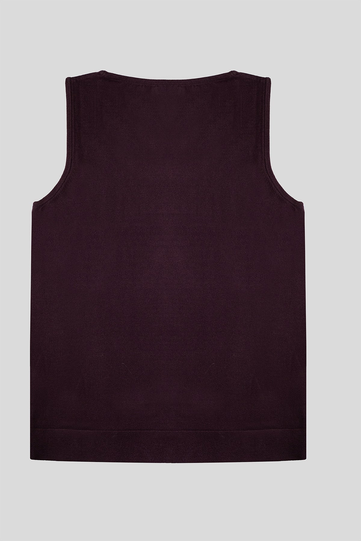 Plum Thick Strap Knit Women's Sports Bra