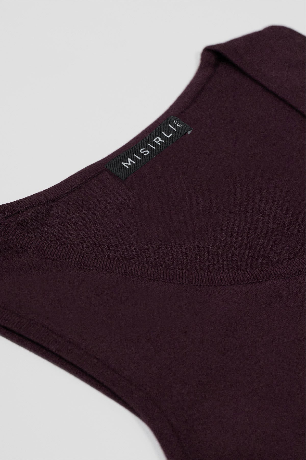 Plum Thick Strap Knit Women's Sports Bra