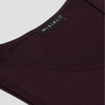 Plum Thick Strap Knit Women's Sports Bra