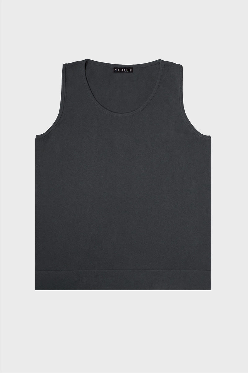 Dark Gray Thick-Striped Women's Sweatshirt