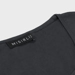 Dark Gray Thick-Striped Women's Sweatshirt