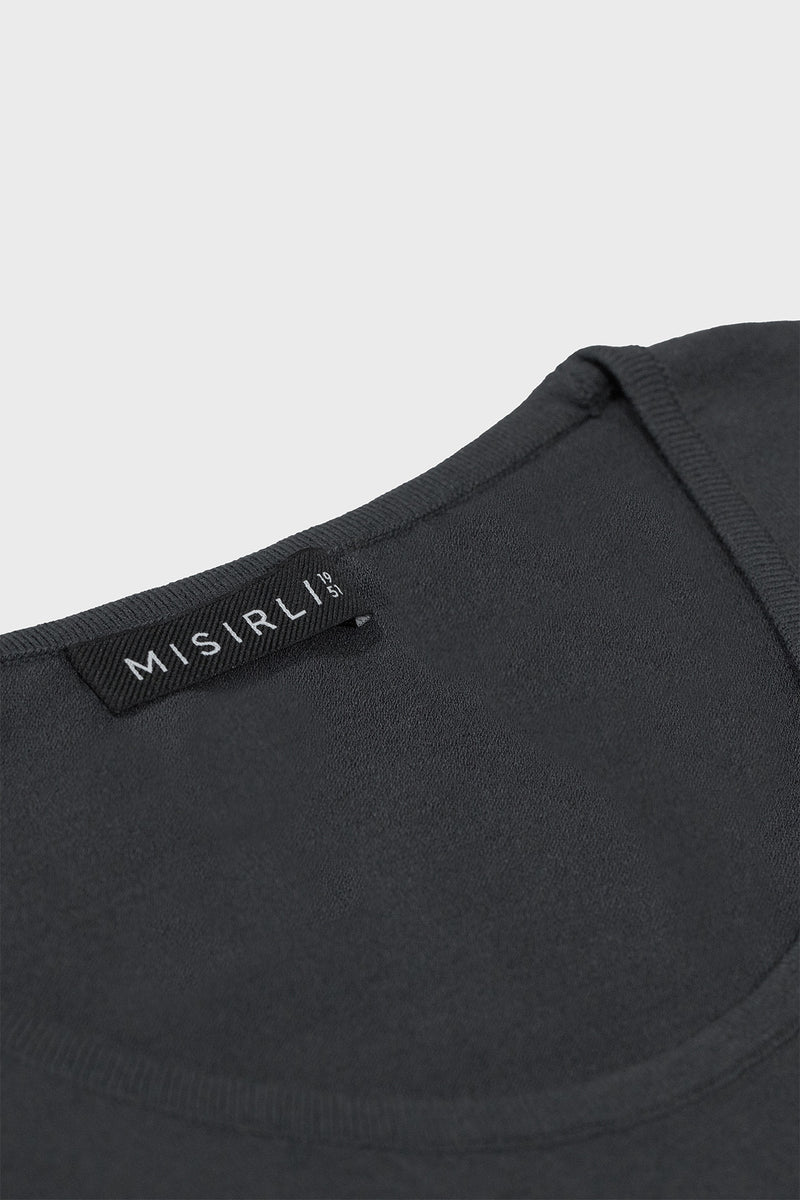 Dark Gray Thick-Striped Women's Sweatshirt